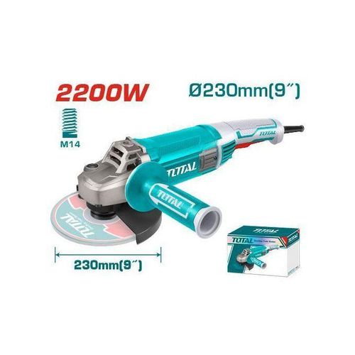 TOTAL 2200W 9" Heavy-Duty Angle Grinder – 230mm Professional Grinder