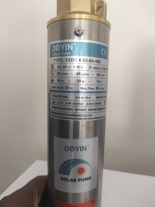 Doyin 3SDS4-400W 0.5HP Solar Submersible Pump