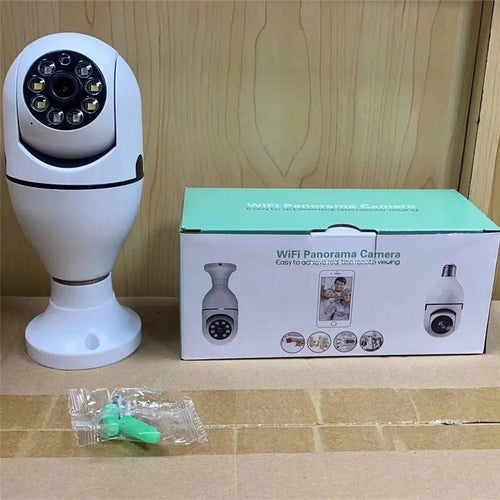 Single Lens 360 Rotating WiFi Camera Bulb