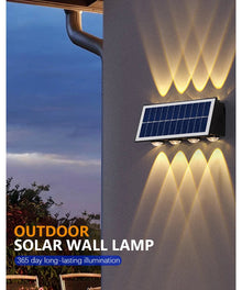 Up Down 3-Eye Solar Wall Light – Warm White