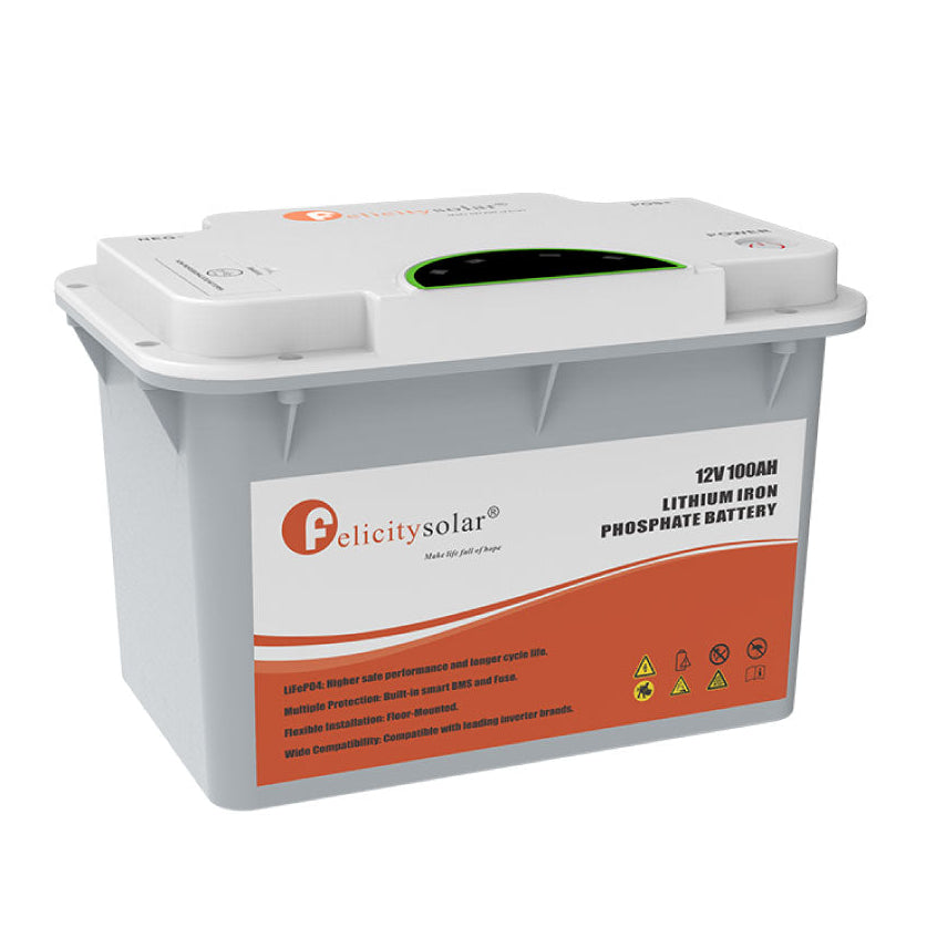 Felicity 1.28kWh Lithium Battery (12V 100Ah LiFePO₄) – Compact & Reliable Power