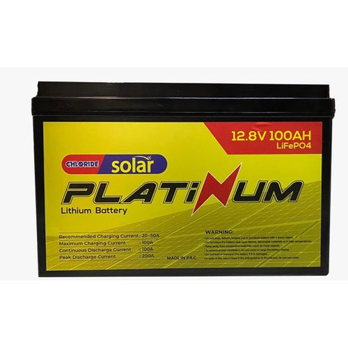 Chloride Platinum 12V 100Ah Lithium (LiFePO4) Solar Battery