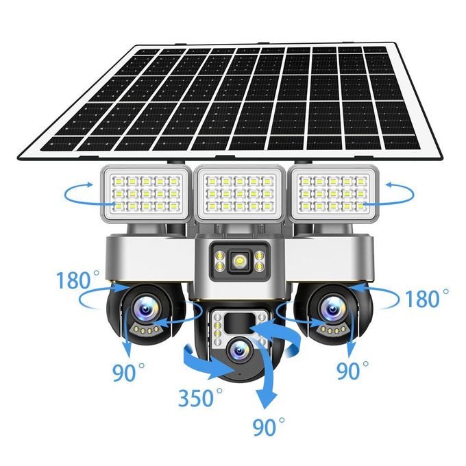 Triple Lens 4G Solar PTZ Camera – VestekICT Smart Surveillance System