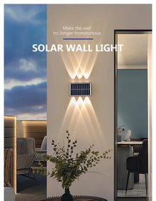 Up Down 3-Eye Solar Wall Light – Warm White