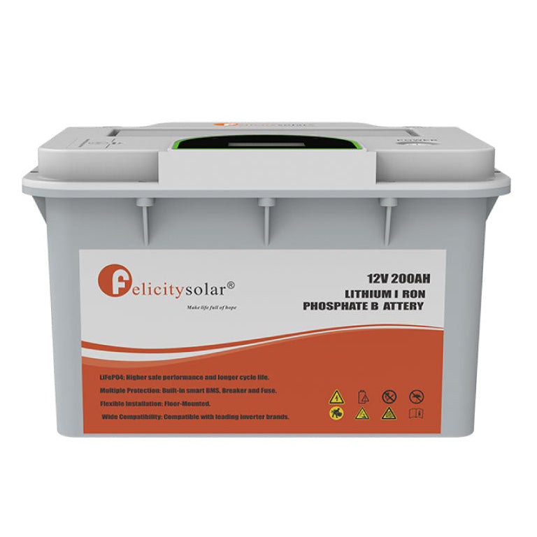 Felicity 2.56kWh Lithium Battery (12V 200Ah LiFePO₄) – Long-Lasting Reliable Power