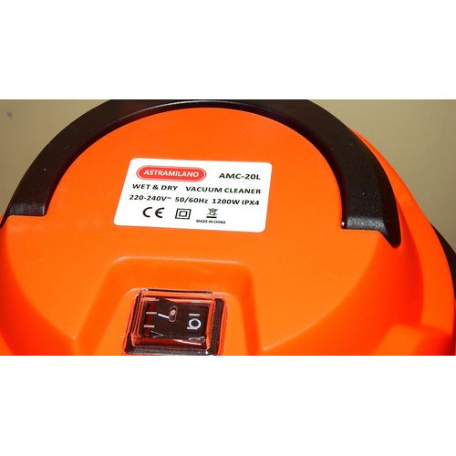 Astramilano AMC-20L Wet & Dry Vacuum Cleaner – 20 Litres
