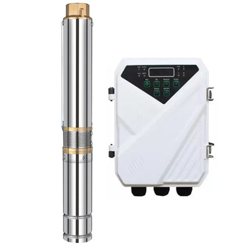 60m 2.2kW Trunsun AC/DC Solar Borehole Pump – 19,000L/H (4″ | Model: 4DSC19-60-300-2200-A/D)