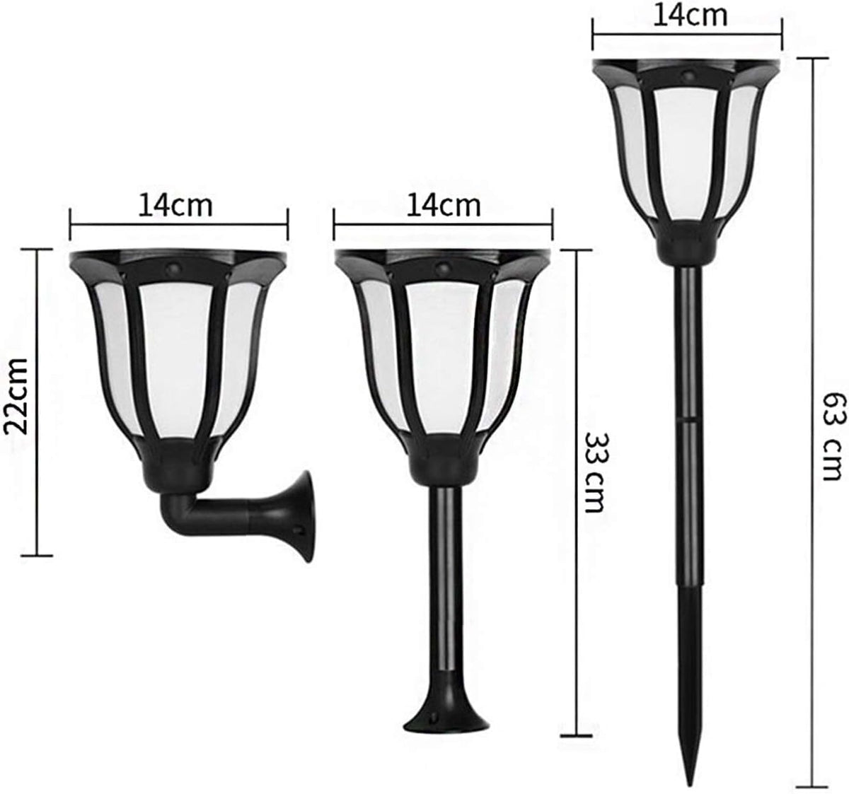 96-LED Solar Dancing-Flame Garden Torch Light