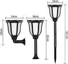 96-LED Solar Dancing-Flame Garden Torch Light