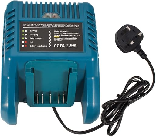 Hipoke AL3620CV 14.4V–36V Lithium-Ion Battery Charger Compatible with Bosch Batteries