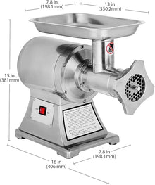 GorillaRock Commercial Electric Meat Grinder – 650W Stainless Steel Meat Mincer