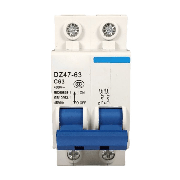 63A Double Pole AC Circuit Breaker