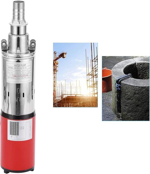 50M Premier Solar DC Submersible Water Pump Kit – 24V | 1500L/H | 250W Panel (JZDC3S24-250)