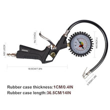 Hausse Heavy Duty Air Compressor Accessory Kit – Tire Inflator Gauge & Air Blow Gun Set (1/4" NPT)