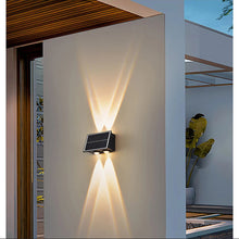 Up Down 3-Eye Solar Wall Light – Warm White