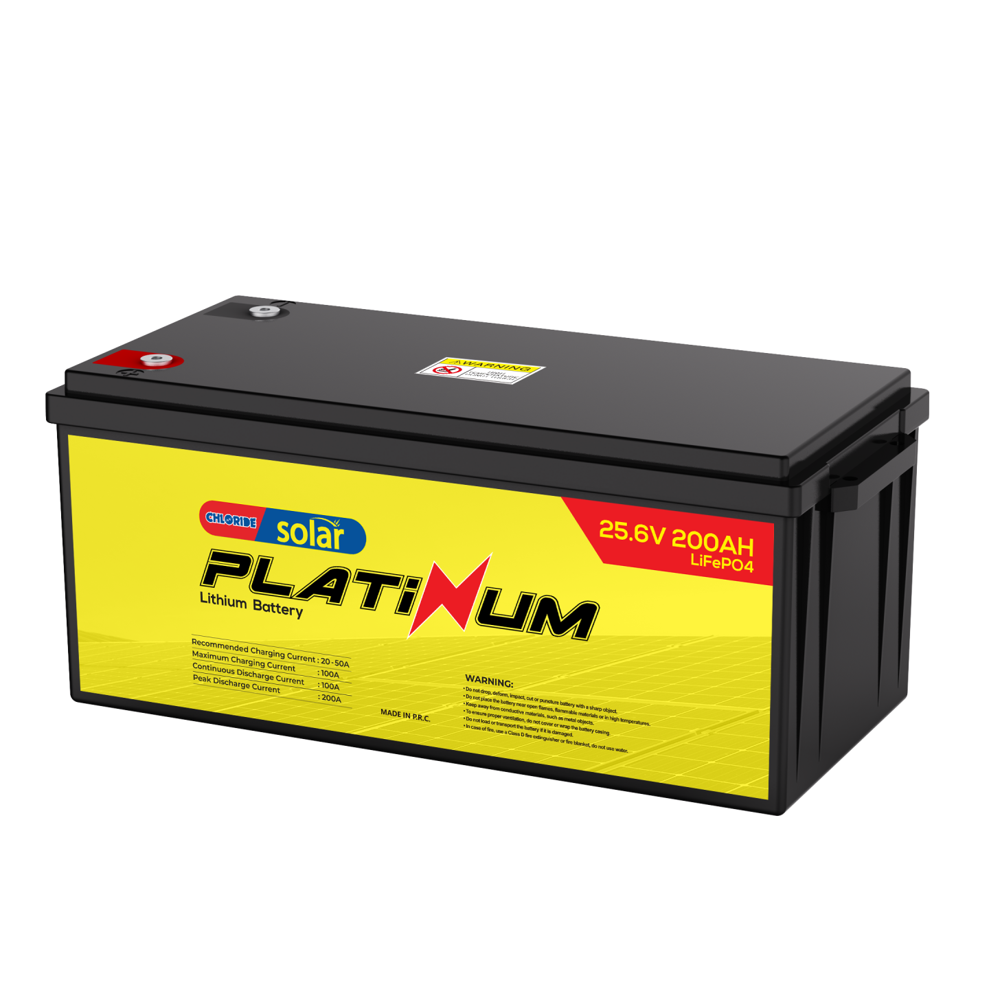 Chloride Platinum 25.6V 200Ah Lithium (LiFePO4) Solar Battery