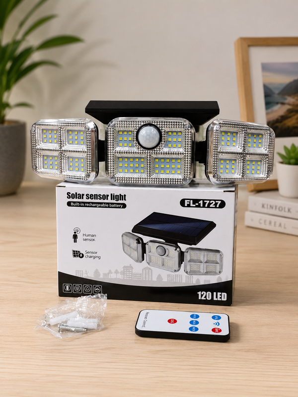 FL-1727 Solar Sensor Light – 120 LED