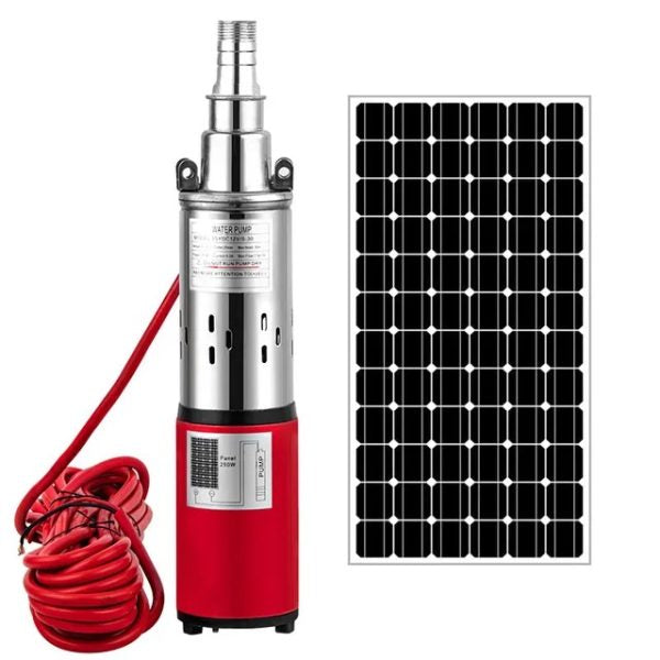 50M Premier Solar DC Submersible Water Pump Kit – 24V | 1500L/H | 250W Panel (JZDC3S24-250)