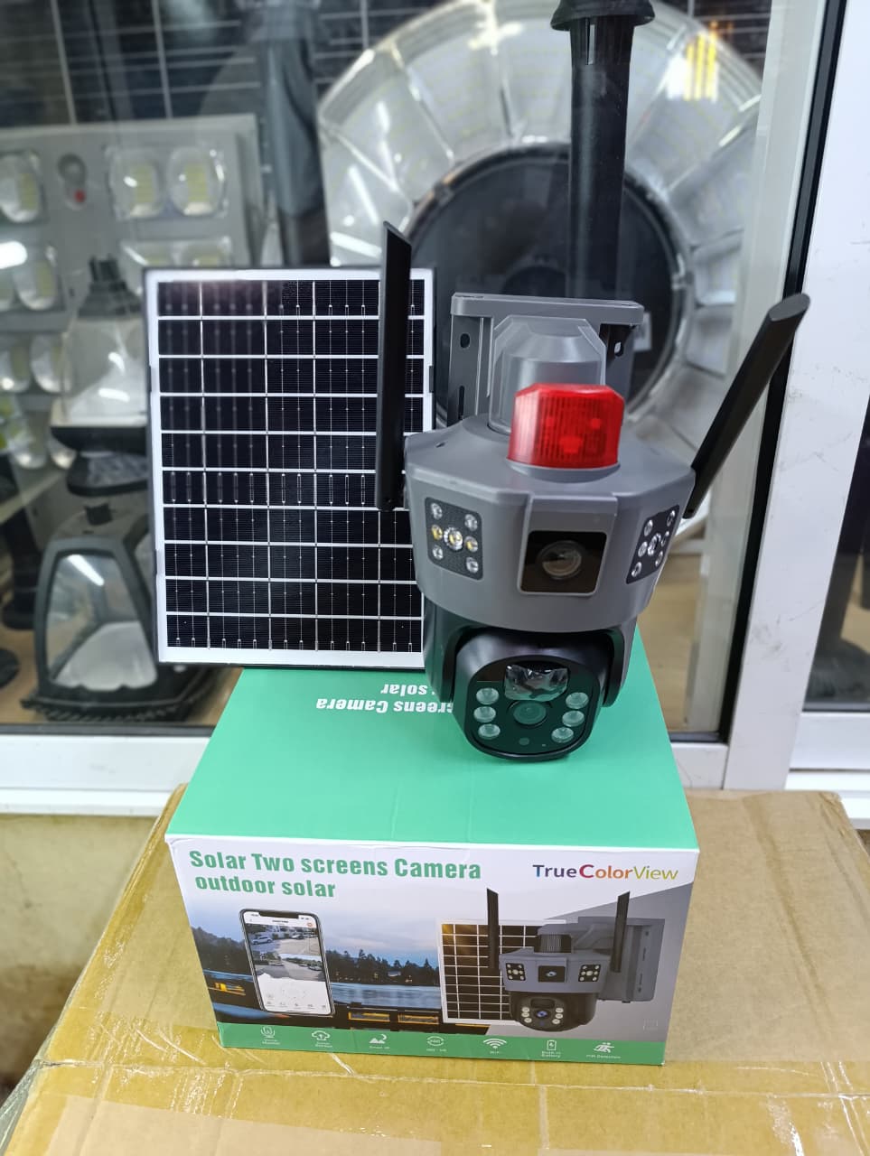 Dual Lens 4G Solar PTZ CCTV Camera with Alarm – 360° Smart Security System