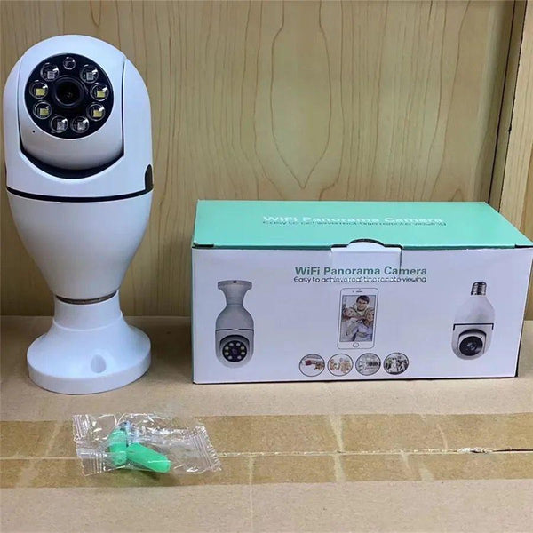 Single Lens 360 Rotating WiFi Camera Bulb
