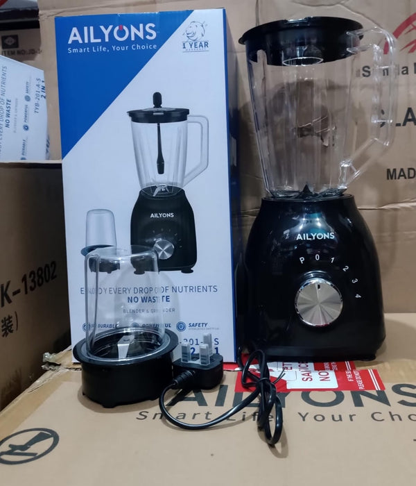 Ailyons TYB-205-A 2-in-1 Blender & Grinder 350W
