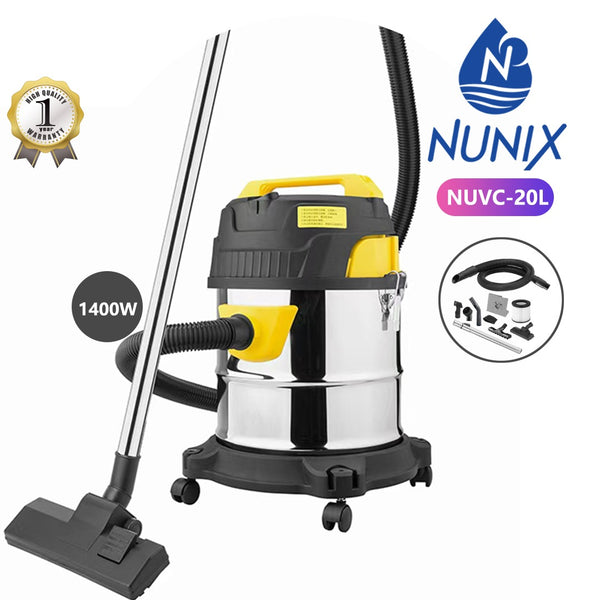 Nunix NUVC-20L 20L Wet & Dry Vacuum Cleaner 1400W