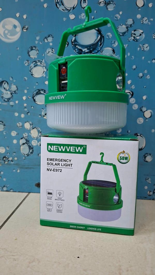 NEWVEW NV-E972 50W Emergency Solar Light with Torch
