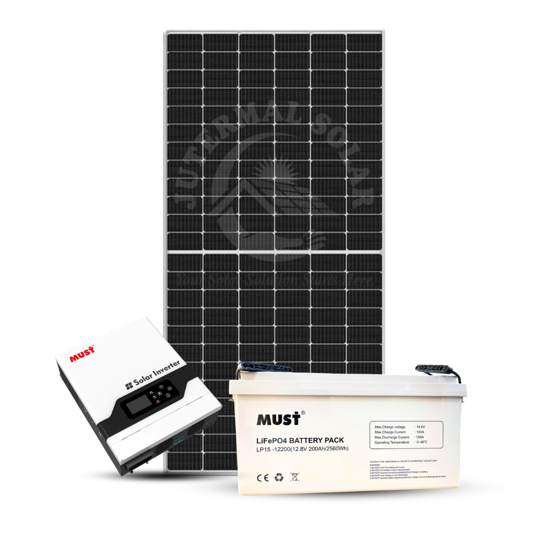 1.5kVA 12V MUST Lithium Solar Kit – Compact & Reliable Power Solution