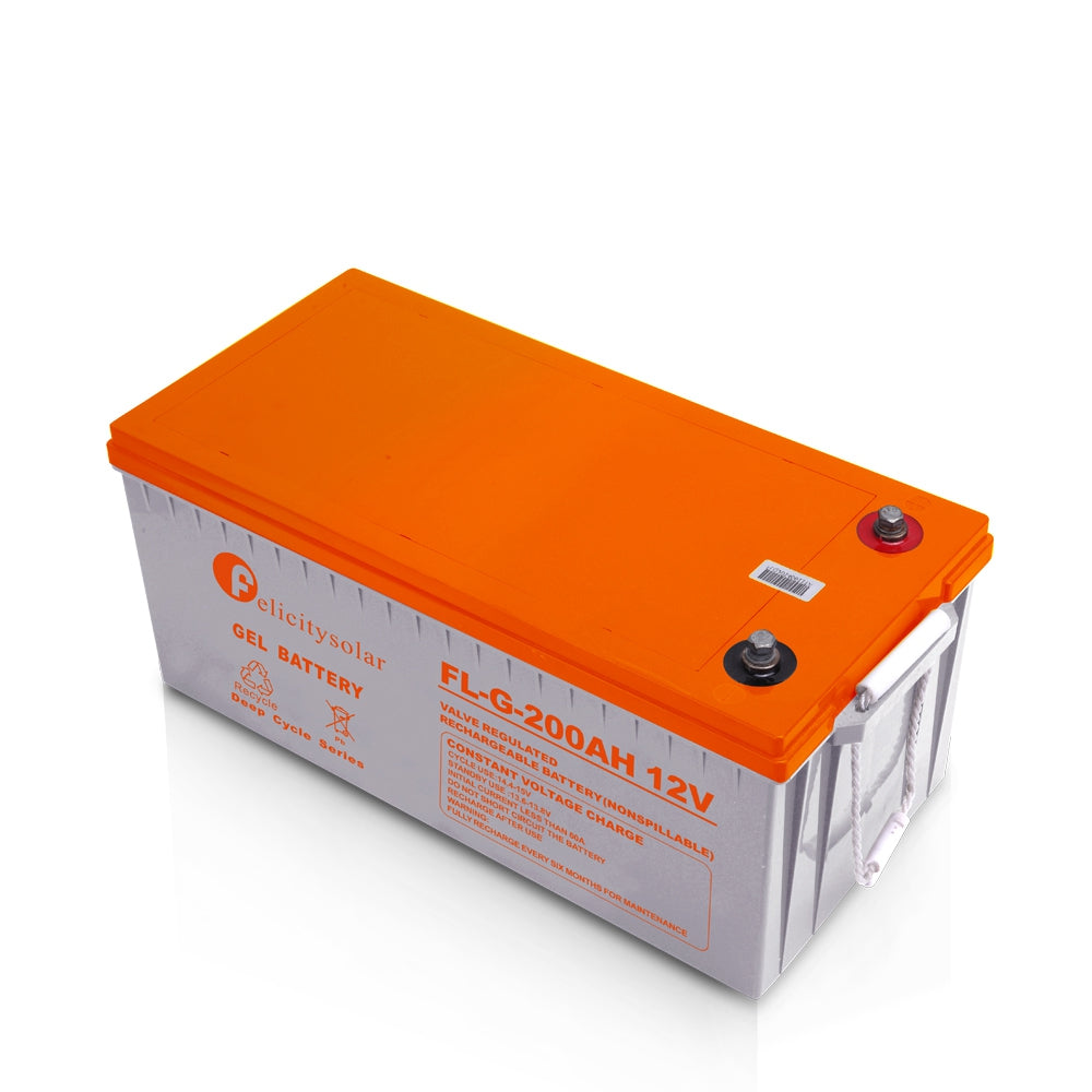 Felicity Solar 200Ah Gel Battery – Maintenance-Free Deep Cycle Battery