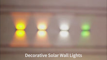 Up Down 3-Eye Solar Wall Light – Warm White
