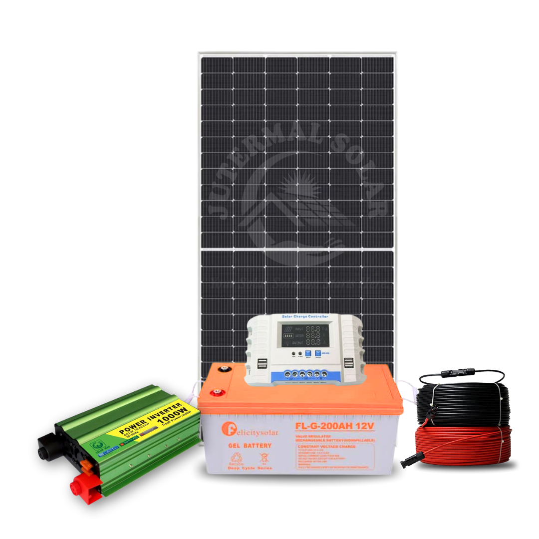 🌞 1000W Solar Inverter Full Kit – Affordable Home Solar Solution