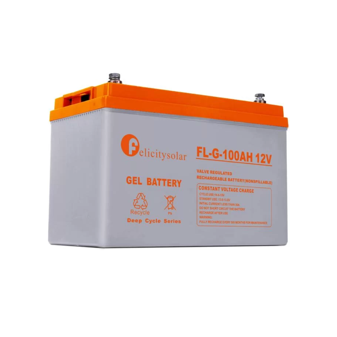 Felicity 100Ah Gel Solar Battery – 12V Deep Cycle