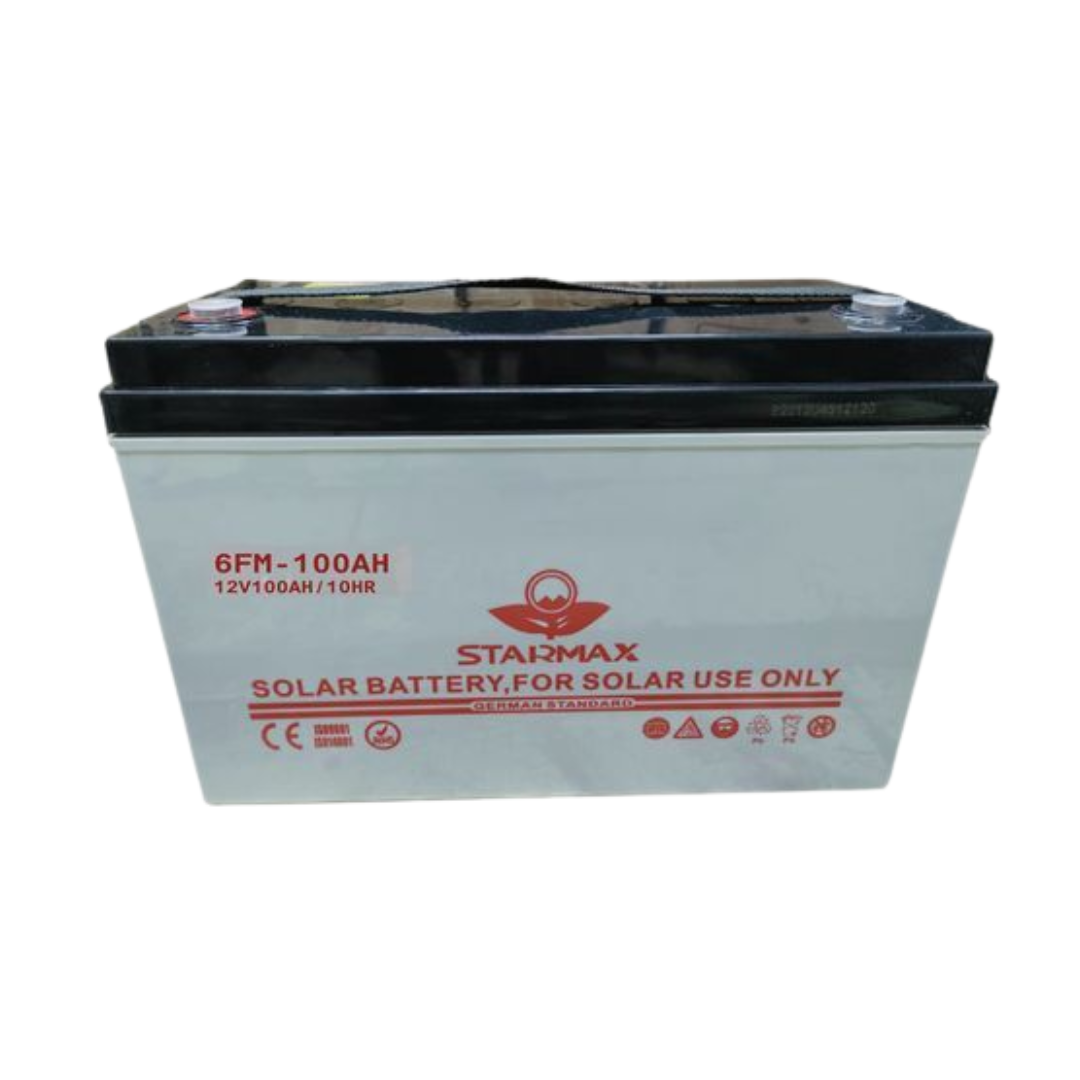 Starmax 100Ah Solar Battery – 12V Deep Cycle