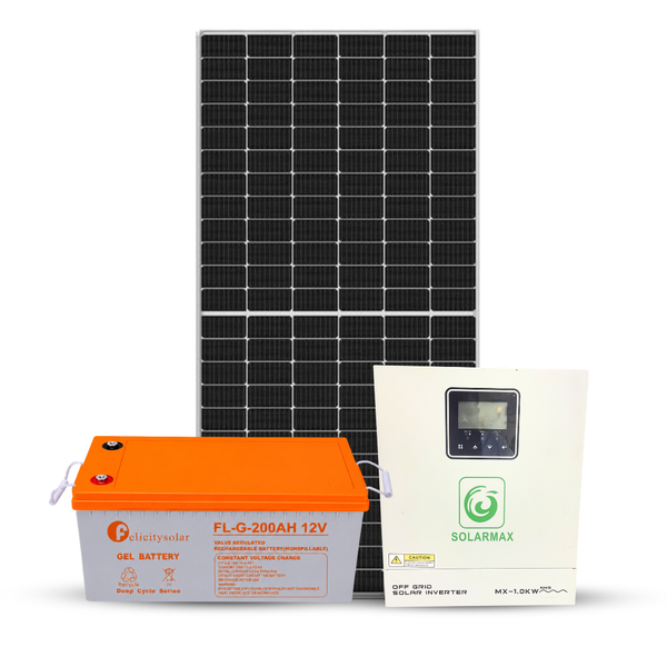 1kVA 12V Solar System – Complete Starter Solar Kit