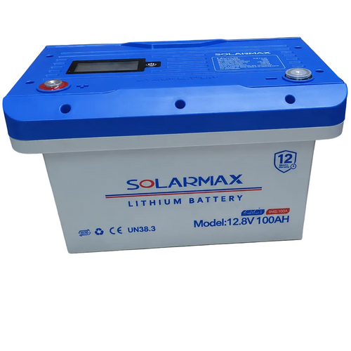 Solarmax 12.8V 100Ah Lithium Battery (LiFePO₄) – Smart, Reliable Power Storage