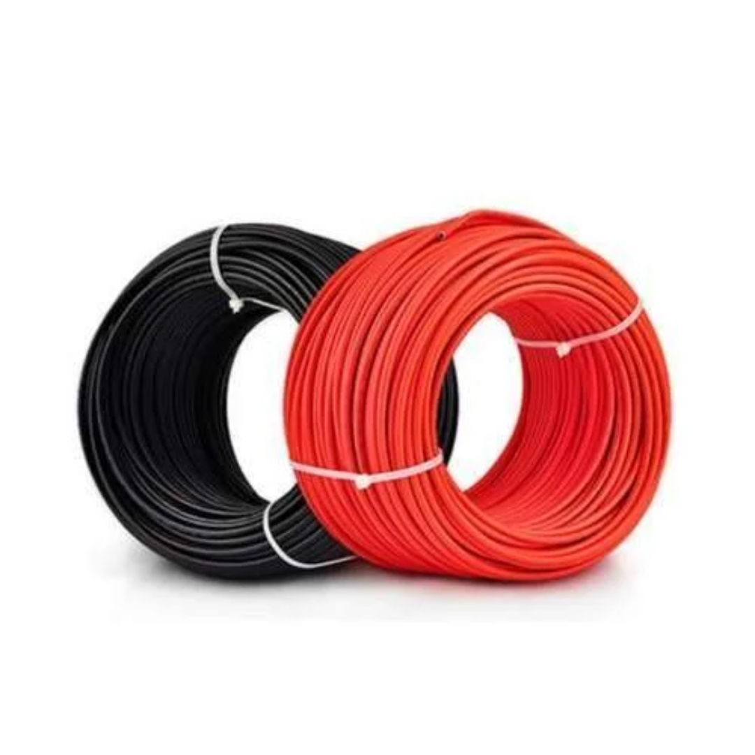 10mm PV Solar Cable – Red & Black (DC Photovoltaic Cable)